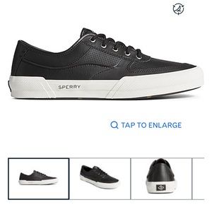 Black Sperry Soletide Sneakers